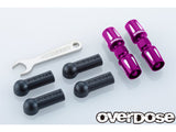 Overdose / OD3871 / Aluminum Pushrod Turnbuckle for GALM / Color: Purple or Red