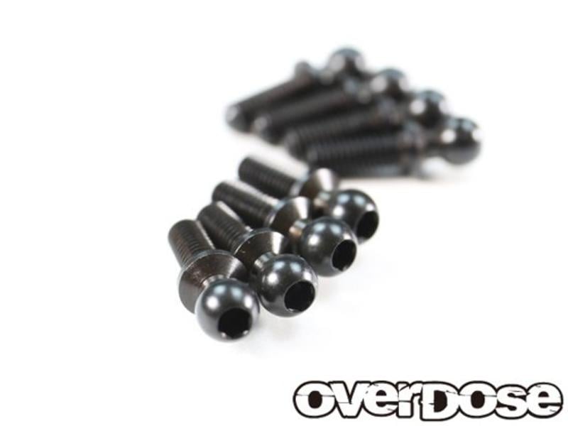 Overdose 4.3mm x 8mm Ball Studs (8pcs) 1533b