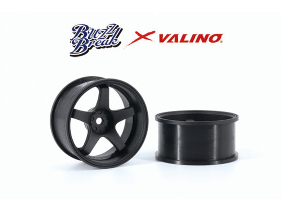 Overdose / BB-RW-005 / R-SPEC Valino GV117D Wheel 26mm / Color: Black / Offset: 7mm (2pcs)