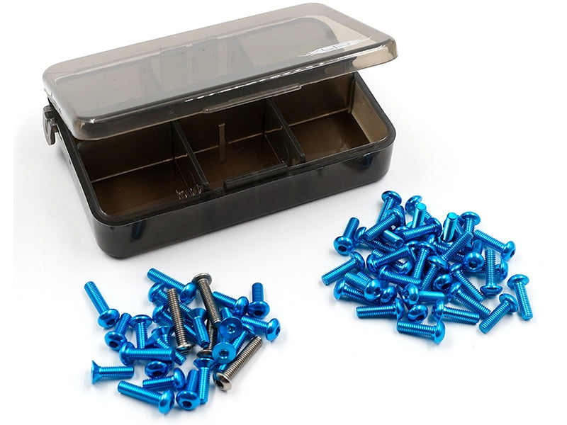 Yeah Racing 7075 Aluminum and Titanium Screw Assorted Set w/Box For Tamiya TT02 Various Colours