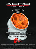 DS Racing – Slope Aero Drift Wheel Covers – (Orange) ADP-ATFO-BF