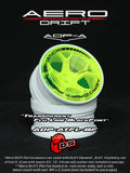 DS Racing – Slope Aero Drift Wheel Covers – (Lime) ADP-ATFL-BF
