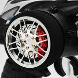 Yeah Racing Aluminium Transmitter Steering Wheel Set Type A Silver or Purple - Fits Futaba/KO/Sanwa/Flysky NB4