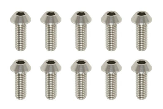 Racing Performer Precision Machined Tititanium BH Socket Screw M3 8mm (10pcs)