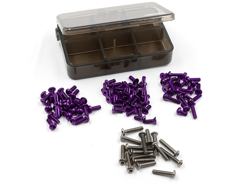 Yeah Racing 7075 Aluminum and Titanium Screw Assorted Set w/Box For MST RMX 4.0 Various Colours TSAS-0054