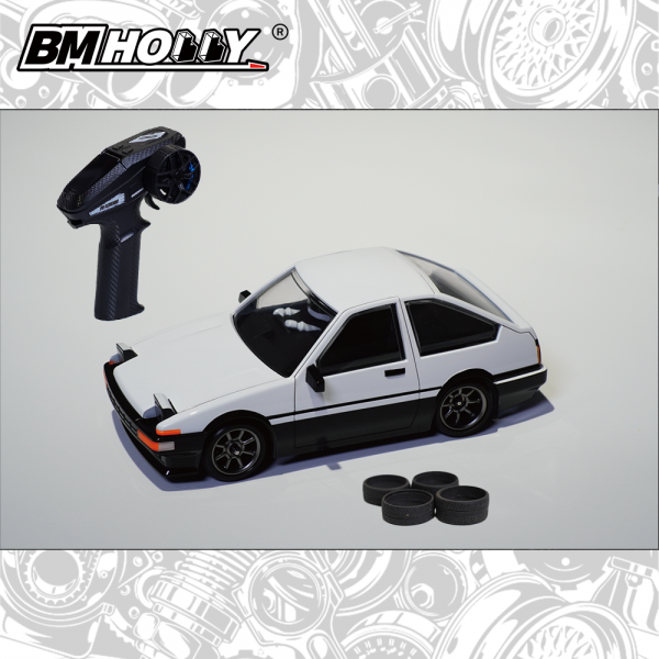 BM Racing 1/28 FLD ae 86 Drift Car RWD RTR EP w/ 2.4GHz Radio w/o Battery and Charger  bmrx-fld-86