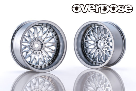 326Power Yaba KING MESH - Matte Chrome -  10mm - 1-10 Rims [Overdose] OD2028c