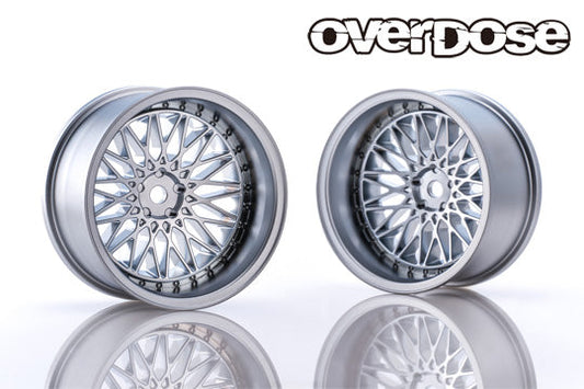 326Power Yaba KING MESH - Matte Chrome -  10mm - 1-10 Rims [Overdose] OD2028c