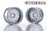 326Power Yaba KING MESH - Matte Chrome -  10mm - 1-10 Rims [Overdose] OD2028c