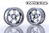 Overdose Work Meister S1R - Matte Chrome 7mm 1-10 Rims Wheels OD3952