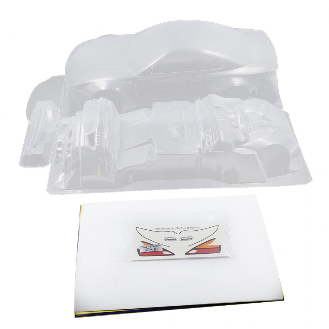Addiction RC ad-hb21 Nissan Silvia S15 Rocketbunny Clear Body Set