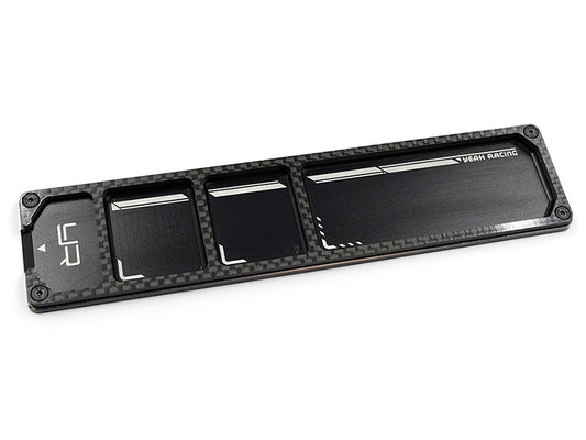 Yeah Racing Aluminum and Carbon Screw Tray YT-0237BK