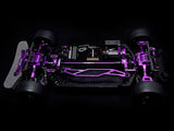 Yeah Racing Magenta Aluminum Conversion Kit For Tamiya TT02 Purple