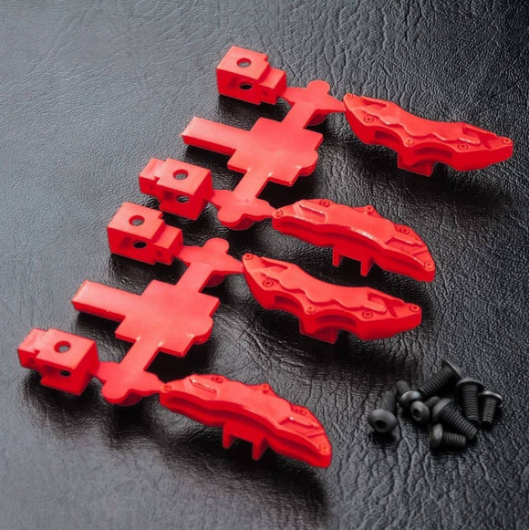 MST / 210145CR / Brake Calipers (4pcs) / Color: Red