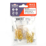 OMG Stainless Steel 24K Gold Coated Screw Set For Yokomo RD2.0    TG-GS10/YOKOMO-RD2.0