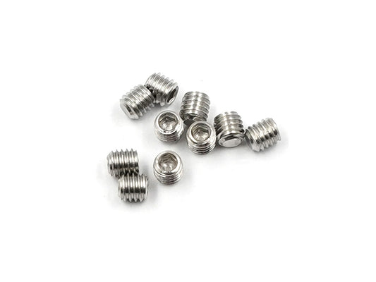 Yeah Racing Stainless Steel 3x3mm Hex Socket Grub Screw (10pcs) for Pinion SS-310ST