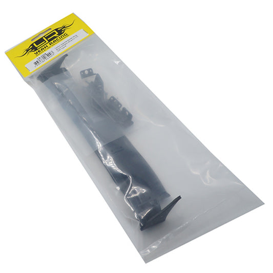 Yeah Carbon Graphite Spoiler Wing Mount w/ Plastic Rear Wings For 1/10 Drift Type A YA-0508