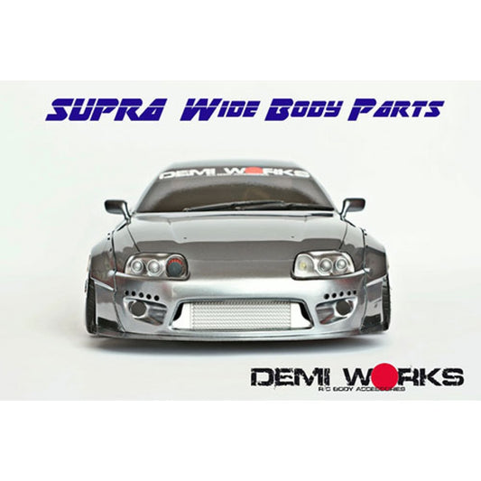 Demi Works Toyota Supra RB Wide Body Front Bumper Lip Set
