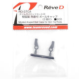 ReveD Molded Angled Ball Caps 2 pcs Black For Slim Tie Rods RD-STCA