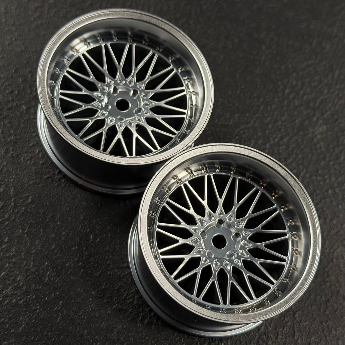 326Power Yaba KING MESH - Matte Chrome -  10mm - 1-10 Rims [Overdose] OD2028c