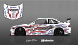 BC Racing - Red &amp; Blue Flames