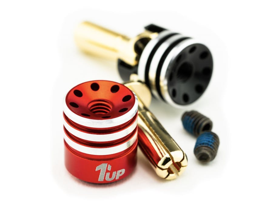 1U-190435 - 1up Heatsink Bullet Plugs & Grips - 4mm