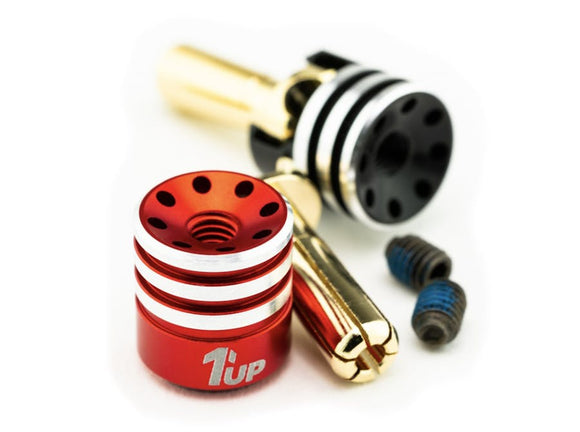 1U-190435 - 1up Heatsink Bullet Plugs & Grips - 4mm