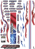 BC Racing - Red &amp; Blue Flames