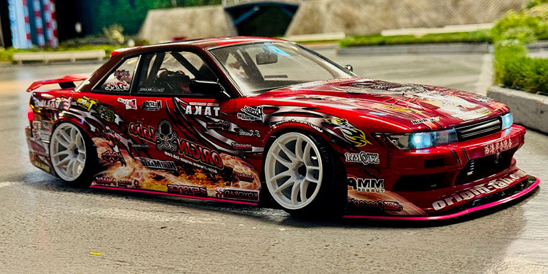 Addiction Rc – Silvia S13 Animal Style Body Shell – (Clear) – #AD