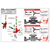 MST Aluminum ATK V3 Upright Set Black or red For RMX 2.0 / RMX 2.5 / RMX EX / RMX-M / MRX / FRX rmx4