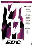 Geometric Purple/Black