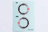 Reve D Wheel Sticker for RW-GA18 White/Blue RJ-WS01wk