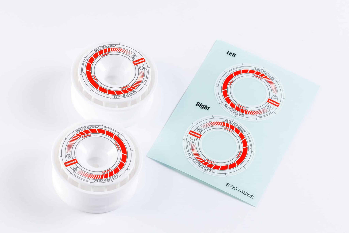 Reve D Wheel Sticker for RW-GA18 White/red RJ-WS01wr