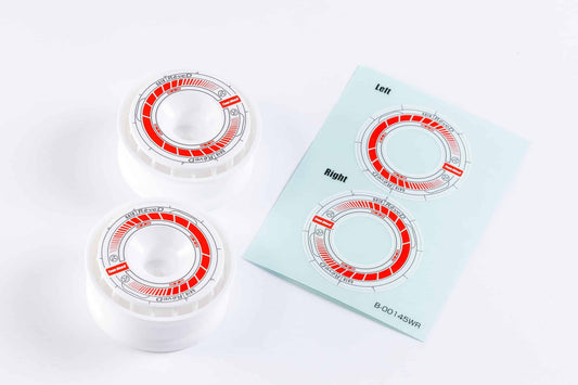 Reve D Wheel Sticker for RW-GA18 White/red RJ-WS01wr