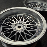 326Power Yaba KING MESH - Matte Chrome -  10mm - 1-10 Rims [Overdose] OD2028c