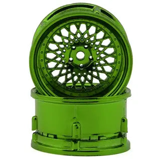 TW-5313W7 - Yokomo Drift Wheel 6 Spoke offset 7mm -or 5mm White