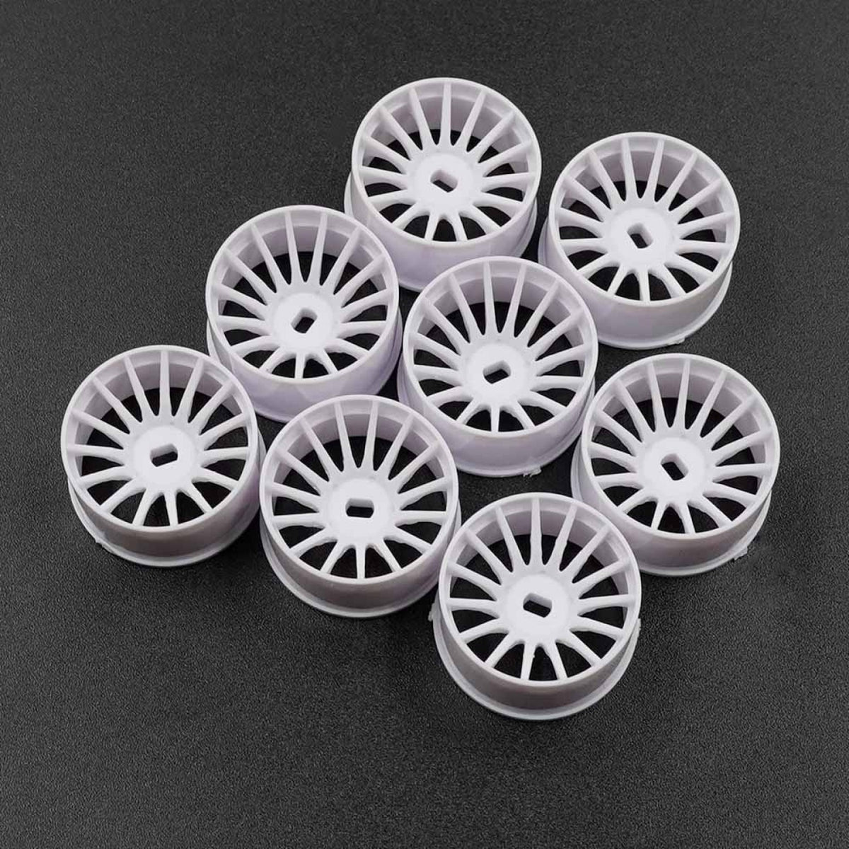 Yeah Racing Plastic Wide Rim Set 11mm (Offset 0 +1 +2 +3) Various Colours For 1/28 AWD Mini-Z WL-0168