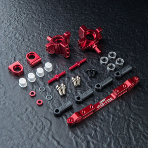 Mst 210719BK / 210719R Alum. TMB Rear Hub Set (Black / Red)
