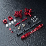 Mst 210719BK / 210719R Alum. TMB Rear Hub Set (Black / Red)