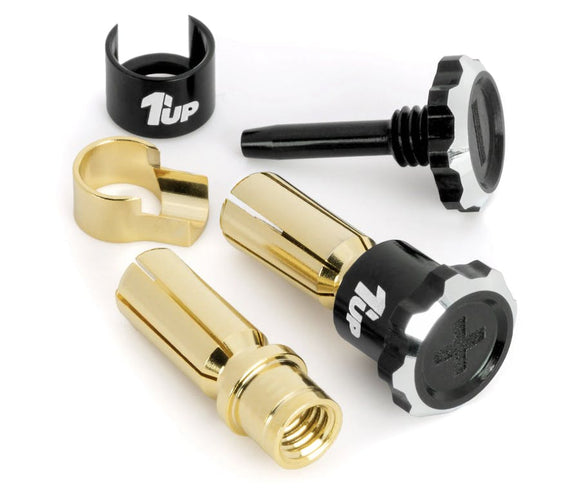 1U-190450- 1UP LOCKDOWN BULLET PLUGS - 5MM - black| BLACK