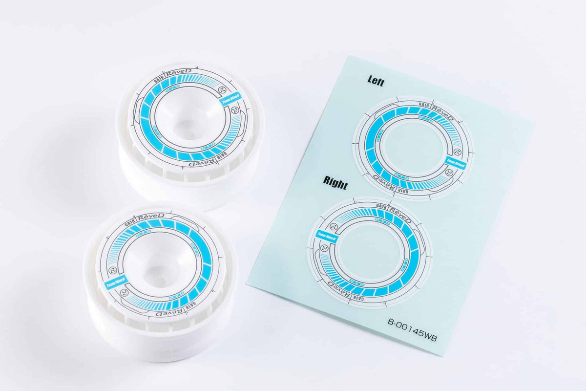 Reve D Wheel Sticker for RW-GA18 White/Blue RJ-WS01WB