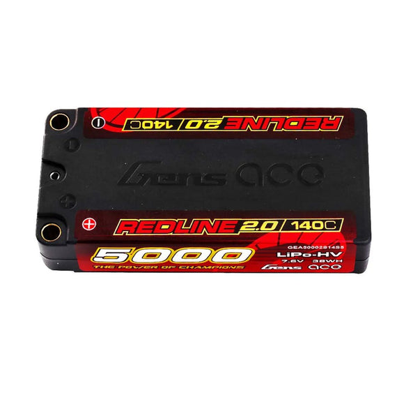 GEA50002S14S5 - GENSACE REDLINE 2.0 SHORTY 2S HV 7.6V-140C-5000 97X47X20MM 179G