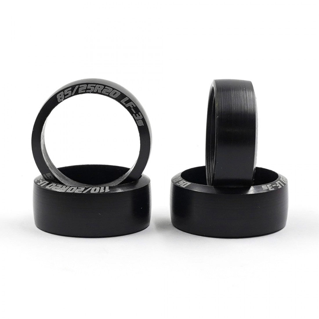 DS Racing LF3S OD 24.5mm ID 20mm Mini Drift Tire 4 pcs Black For Mini-Z Drift MI20-24.5-LF3SNW