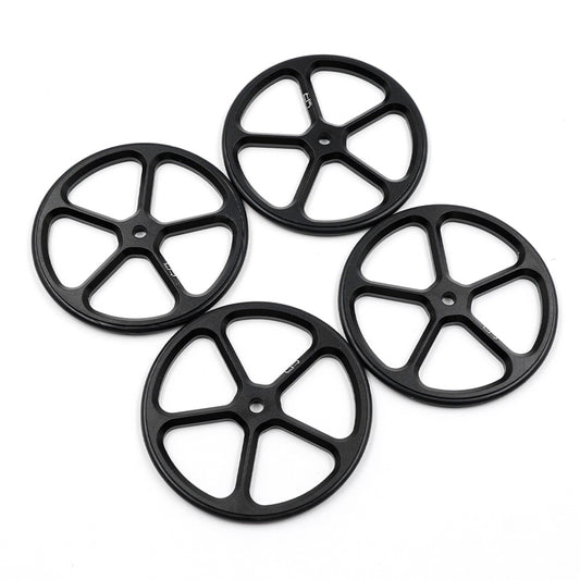 Aluminum Set Up Wheels for 1:10 RC Touring Car (BK)    Yt-0069
