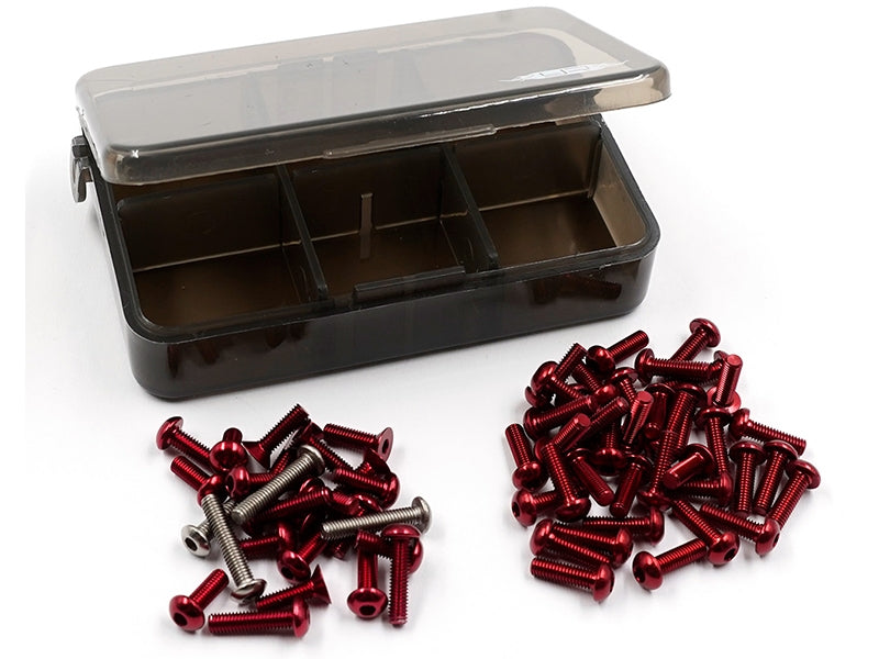 Yeah Racing 7075 Aluminum and Titanium Screw Assorted Set w/Box For Tamiya TT02 Various Colours