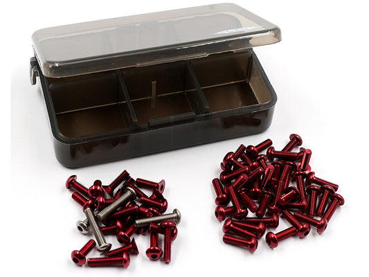 Yeah Racing 7075 Aluminum and Titanium Screw Assorted Set w/Box For Tamiya TT02 Various Colours