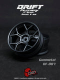 DS Racing RC Drift Wheels - Drift Feathery, GUNMETAL, Various Offsets 6mm or 8mm DF-007, DF-5Y2-88-GM