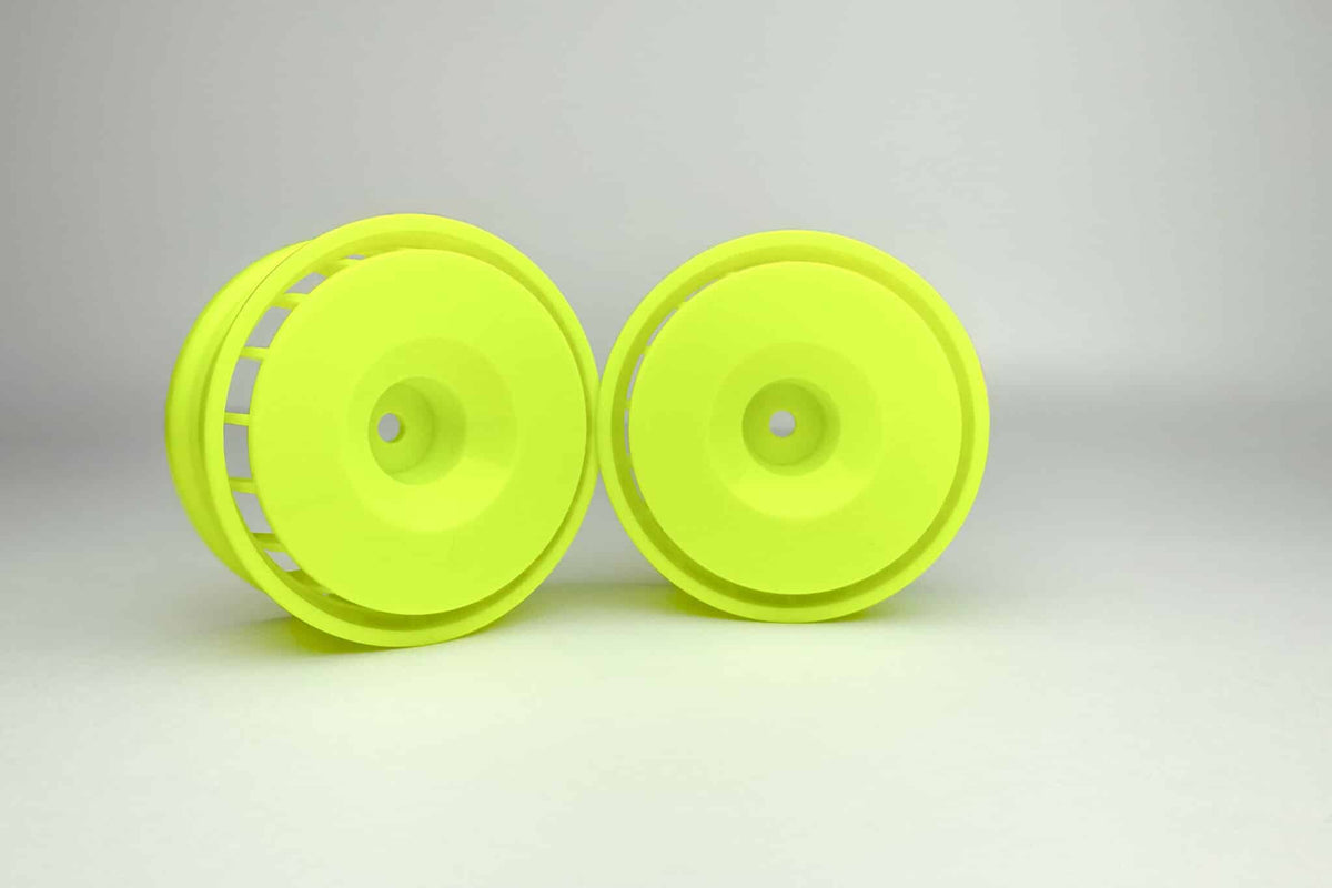 Reve D Drift Wheel GA18 Fluorescent Yellow 4mm Offset (2) RW-GA18Y4