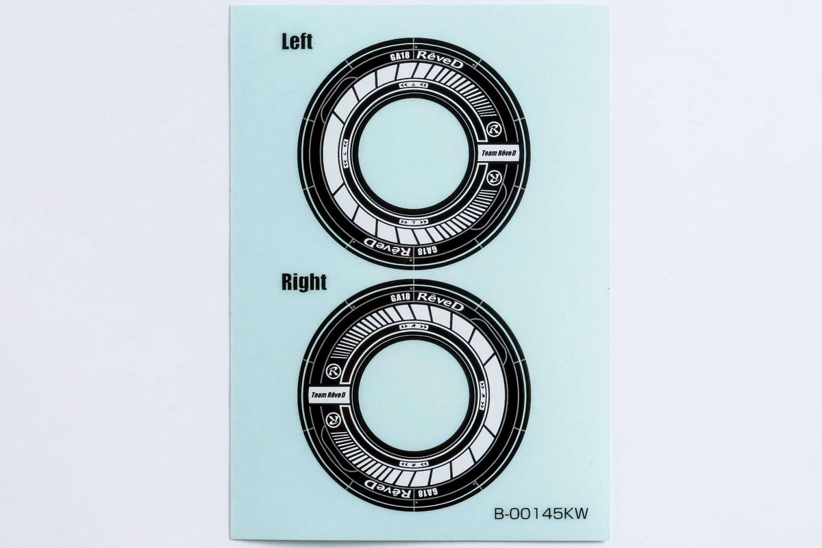 Reve D Wheel Sticker for RW-GA18 White/black RJ-WS01kw