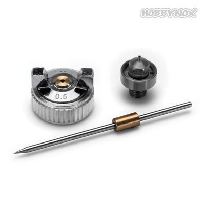 Hobbynox Ruby Needle & Nozzle Set 0.5mm HN001-02A